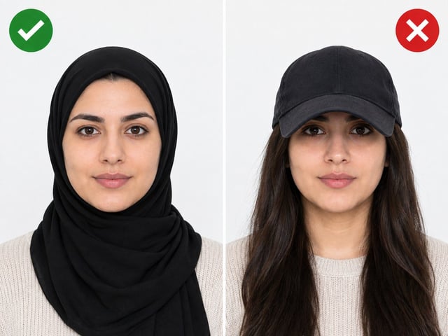 Permitted Hijab Versus Unsuitable Passport Cap